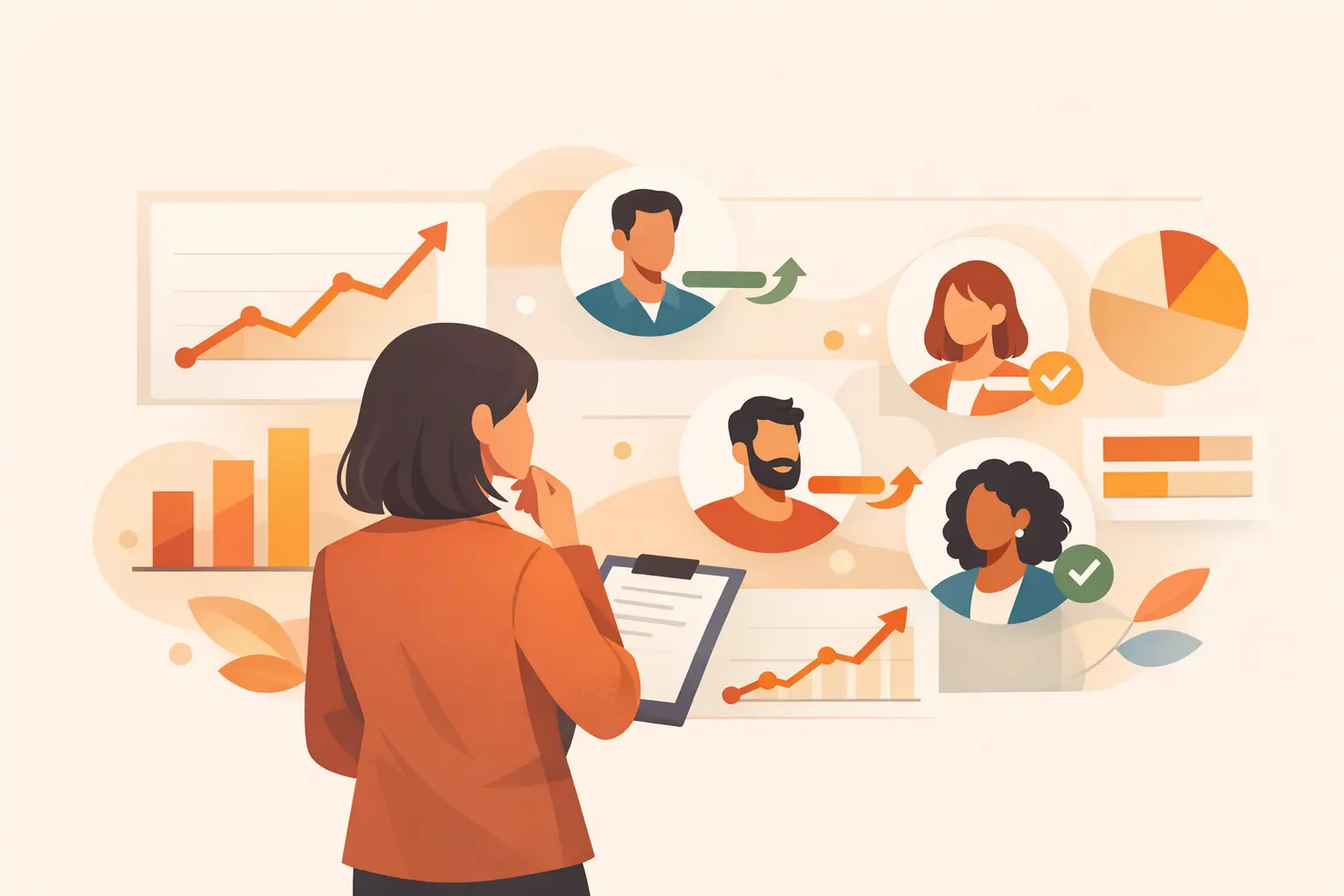 Admin dashboard with progress analytics